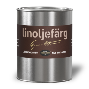 LINOLJEFÄRG JÄRNOXIDBRUN, 1-LIT