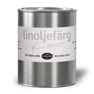 LINOLJEFÄRG VIT TITAN-ZINK, 1-LIT