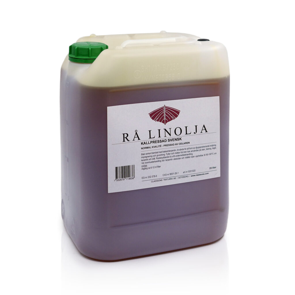 Rå linolja kallpressad - Claessons Trätjära