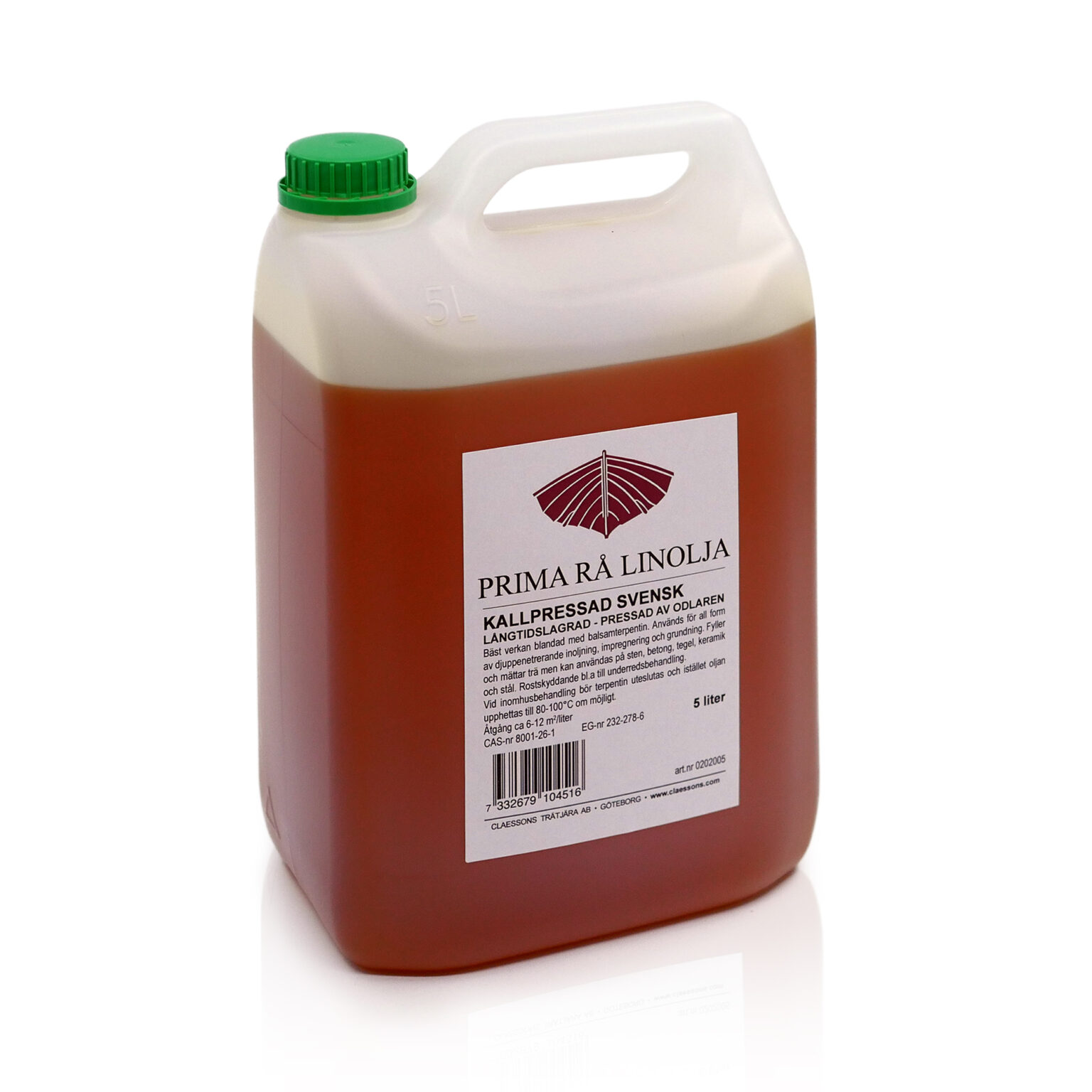 Rå linolja kallpressad - Claessons Trätjära